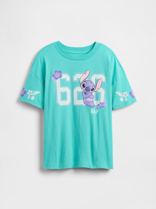 Yeşil Disney Oversized Grafik T-shirt