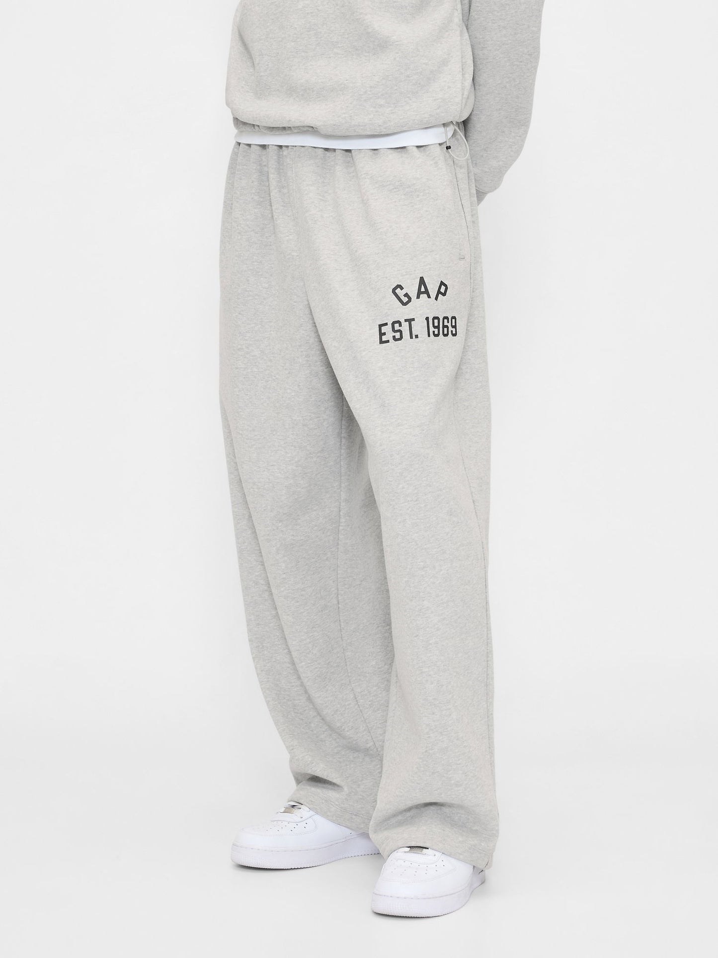 Açık Gri Vintagesoft Gap Logo Baggy Eşofman Altı