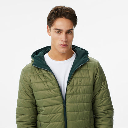 Nautica Erkek Yeşil Regular Fit Çift Taraflı Mont