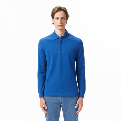Lacoste Erkek Regular Fit Uzun Kollu Koyu Mavi Polo