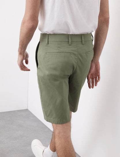 Pamuk Karışımlı Regular Fit Lightweight Chino Şort