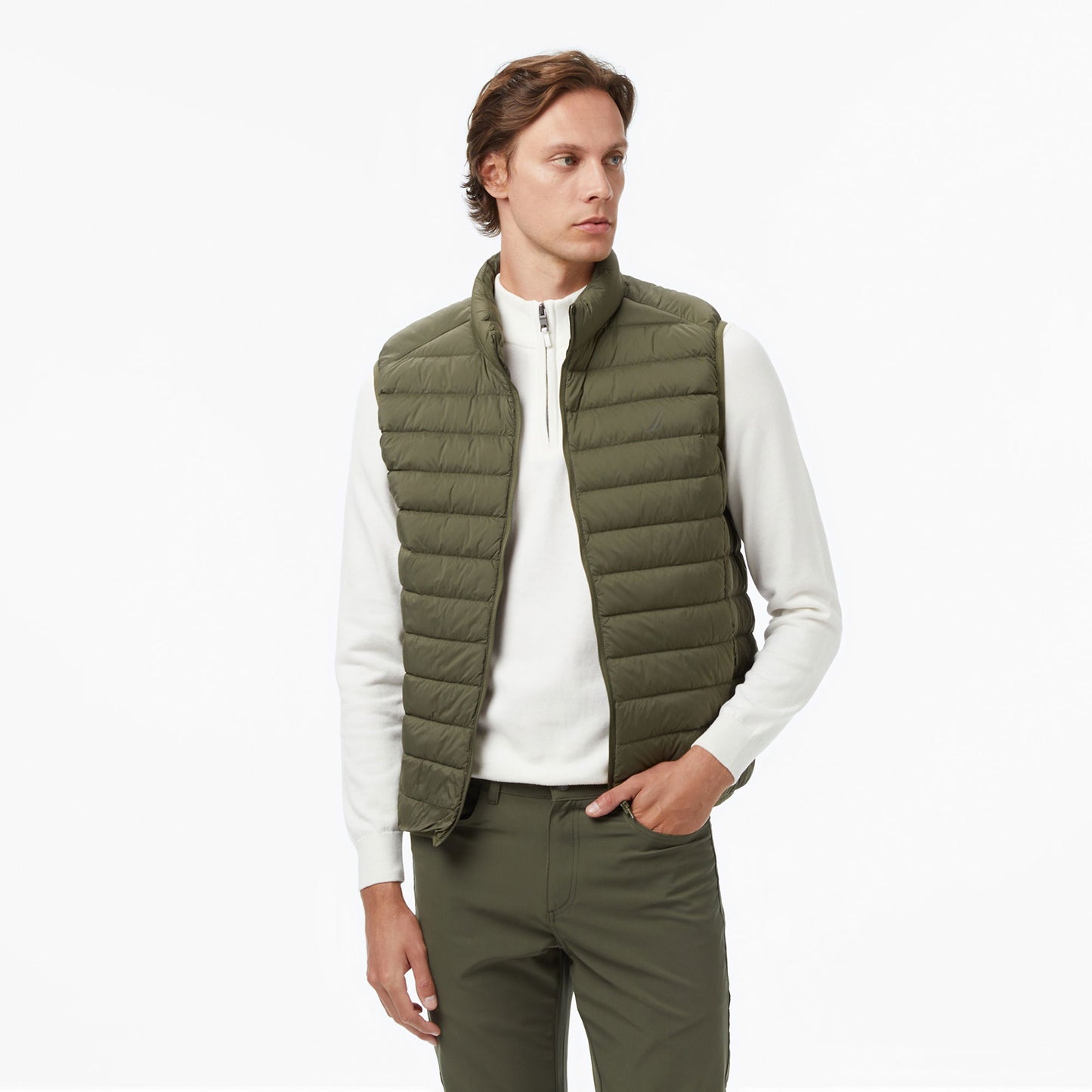 Nautica Erkek Yeşil Su Itici Özellikli Yelek