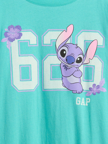 Yeşil Disney Oversized Grafik T-shirt