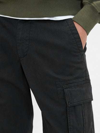 Siyah Gapflex Straight Kargo Washwell™ Pantolon
