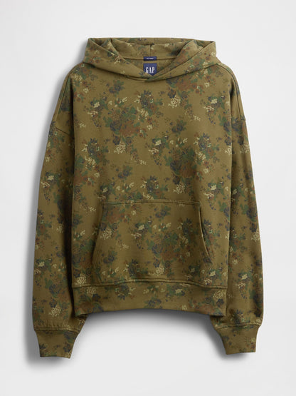 Yeşil Heavyweight Oversized Kapüşonlu Sweatshirt