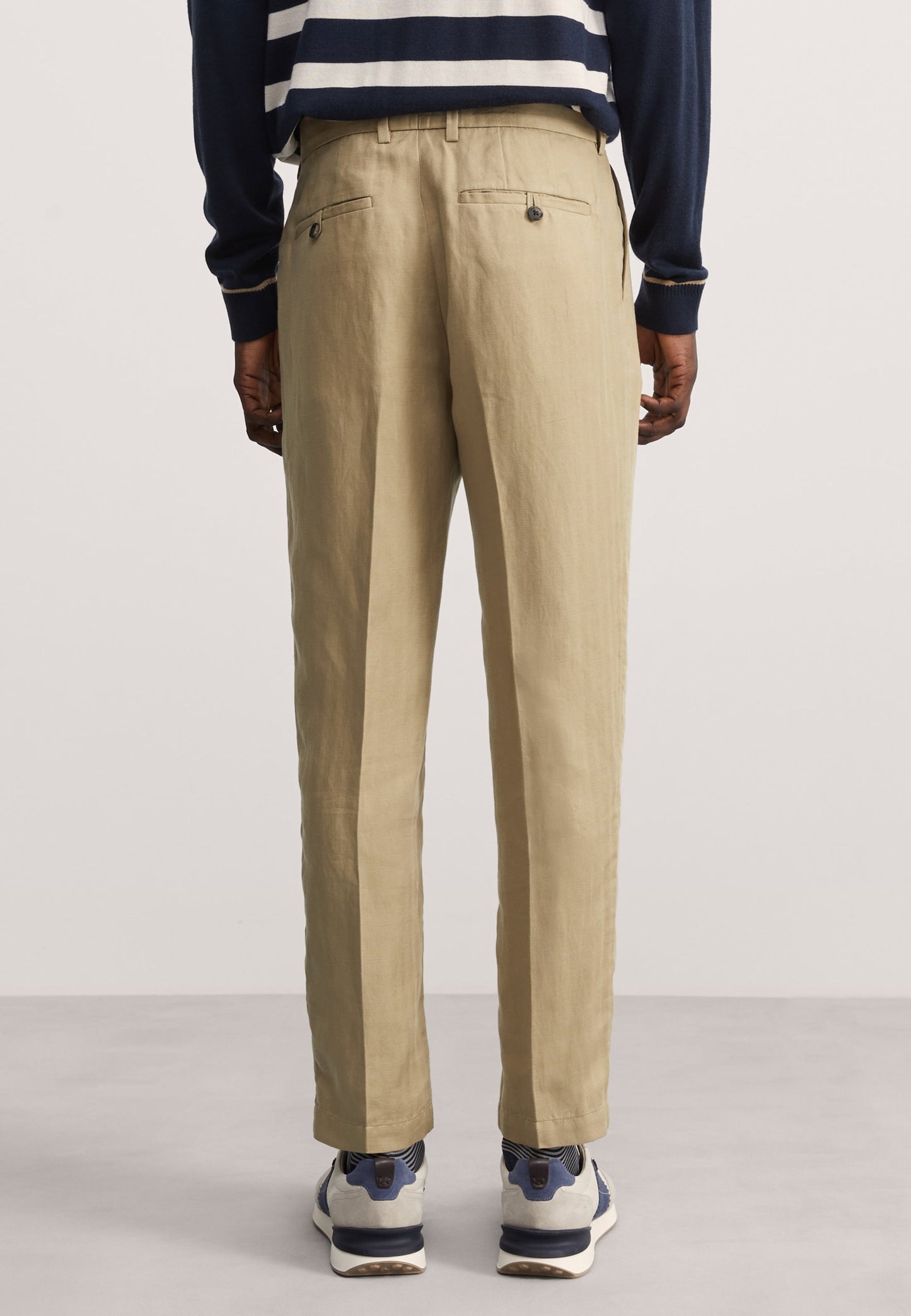 Tapered Fit Keten Pantolon