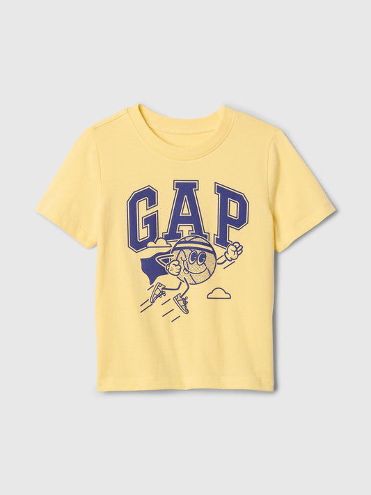 Sarı Grafikli T-Shirt