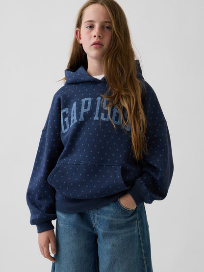 Lacivert Vintagesoft Oversized Logo Sweatshirt
