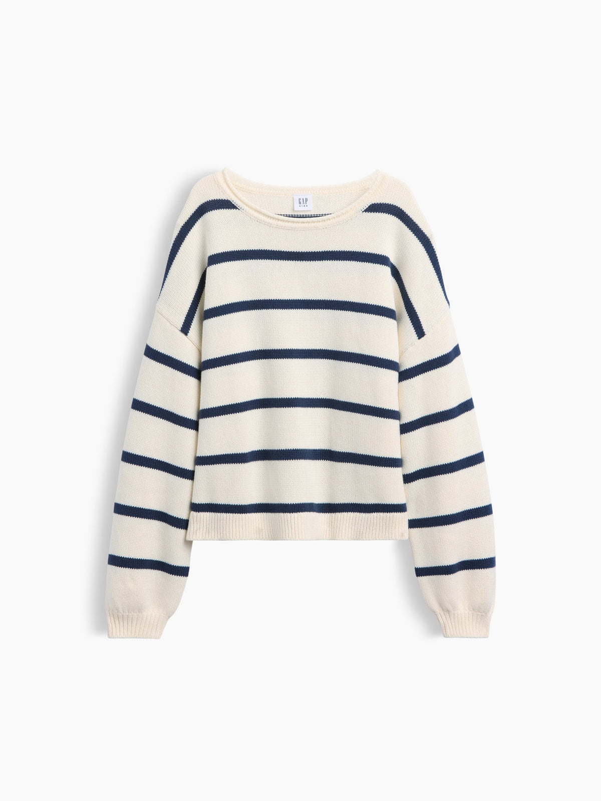 Krem %100 Pamuk Oversized Rollneck Kazak