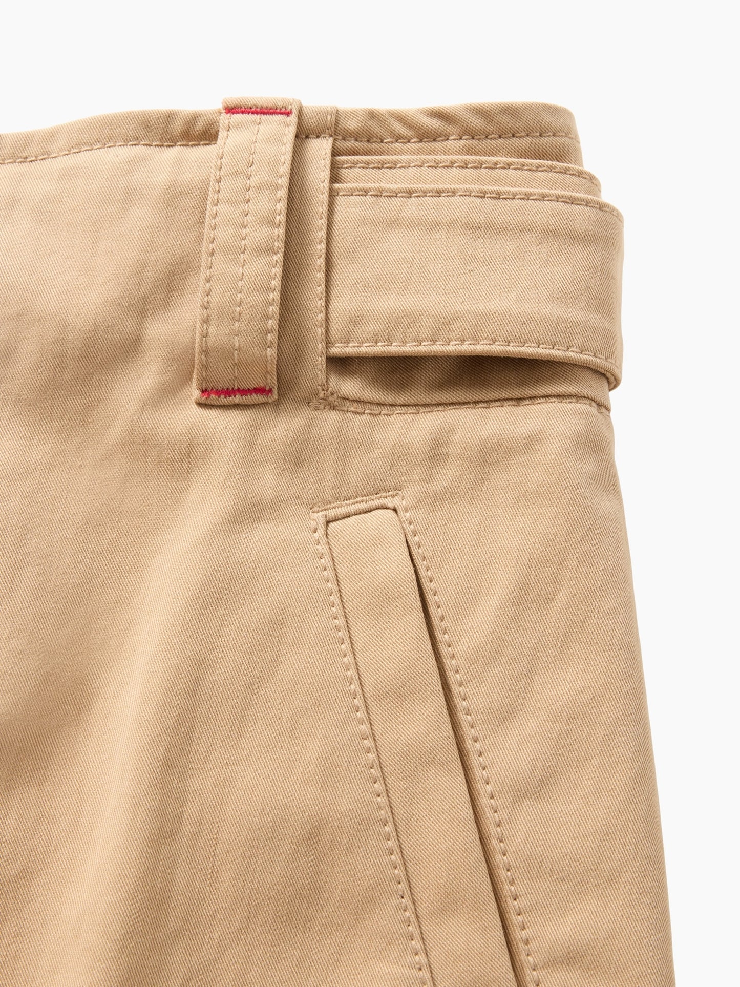 Bej Gap × Victoria Beckham High Rise Kargo Pantolon