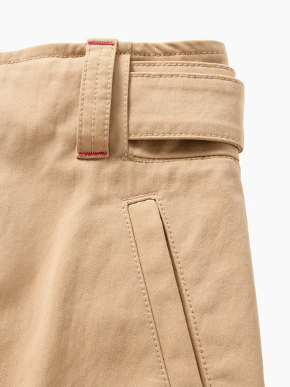 Bej Gap × Victoria Beckham High Rise Kargo Pantolon