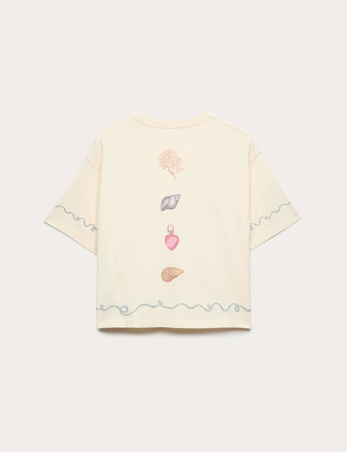 Pamuklu Desenli T-shirt