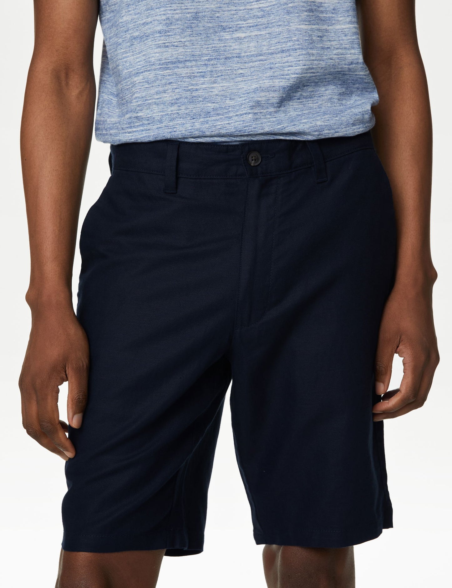 Regular Fit Keten Chino Şort