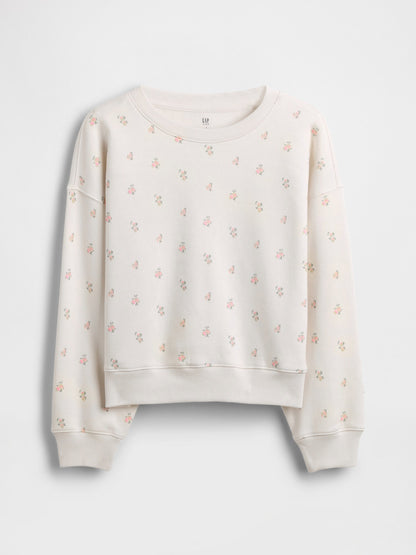 Kırık Beyaz Vintagesoft Wedge Crewneck Sweatshirt