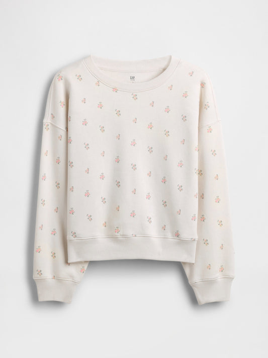Kırık Beyaz Vintagesoft Wedge Crewneck Sweatshirt
