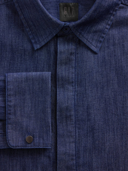 Koyu Mavi Gapstudio Chambray Gömlek