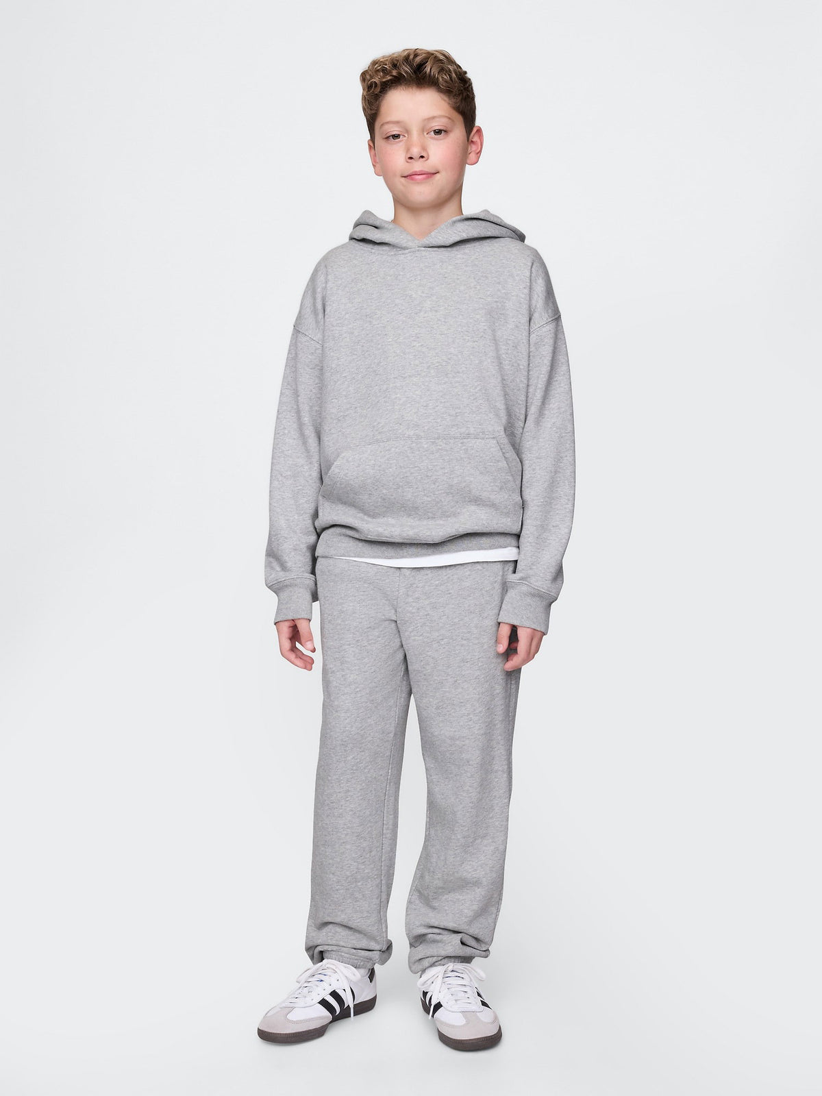 Gri Relaxed Gap Logo Eşofman Altı