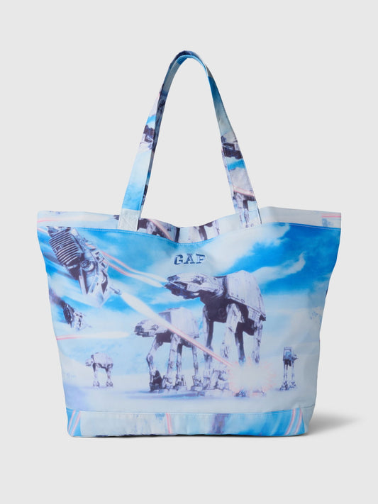 Mavi Gap Logo Star Wars™ Desenli Tote Çanta
