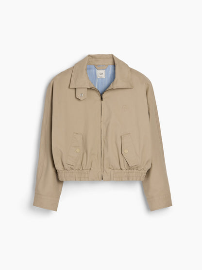 Bej Gap × Malbon Twill Bomber Ceket