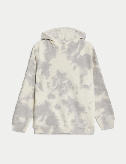 Saf Pamuklu Kapüşonlu Sweatshirt (6-16 Yaş)