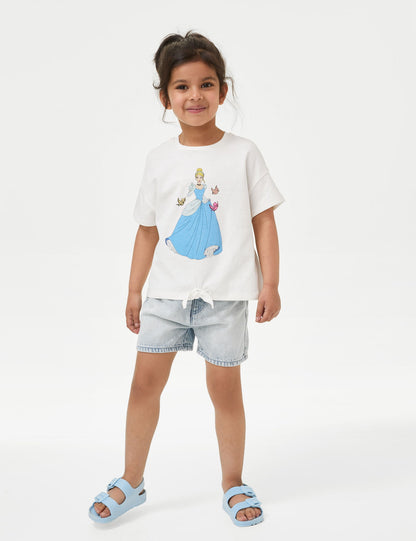 Saf Pamuklu Disney Princess:trade_mark: T-shirt (2-8 Yaş)
