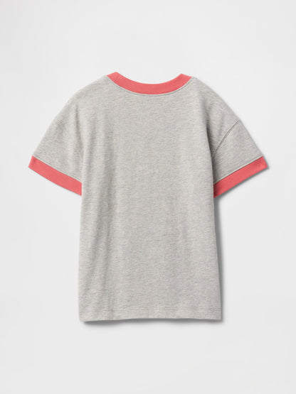 Gri Disney Grafikli T-shirt