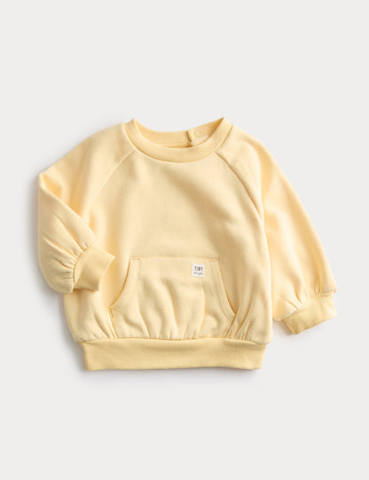 Pamuk Karışımlı Sweatshirt (0–3 Yaş)
