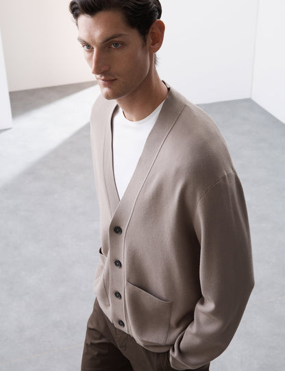 Relaxed Fit V-yaka Hırka