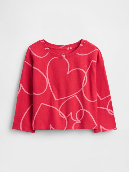Kırmızı Mix & Match Drop-shoulder T-shirt