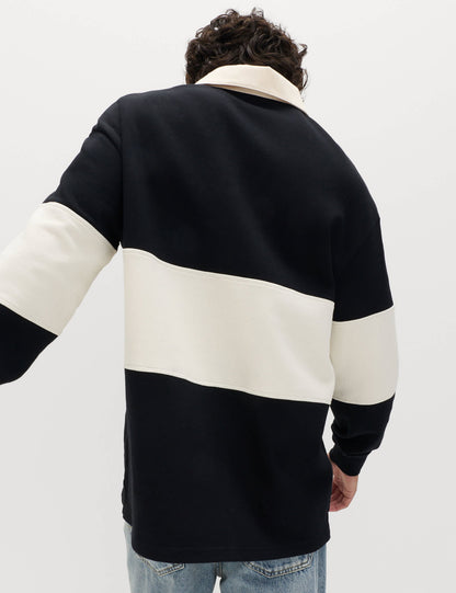 Çizgili Rugby Sweatshirt