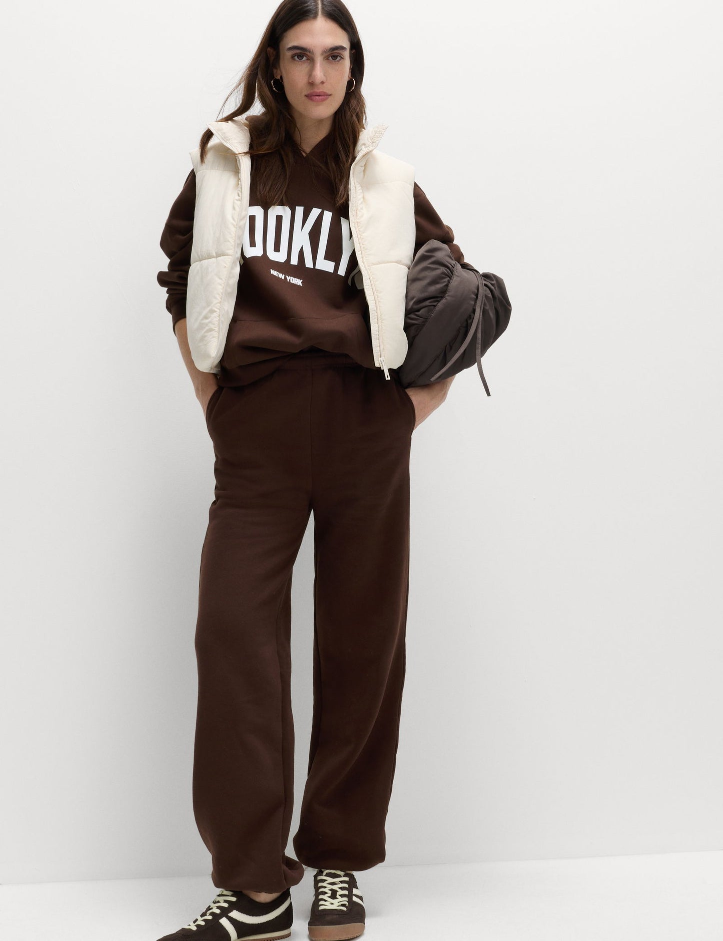 Pamuk Karışımlı Kapüşonlu Sweatshirt