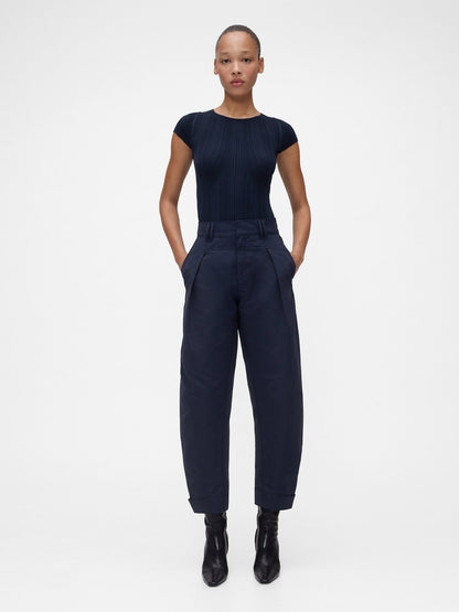 Lacivert Gapstudio High Rise Barrel Pantolon