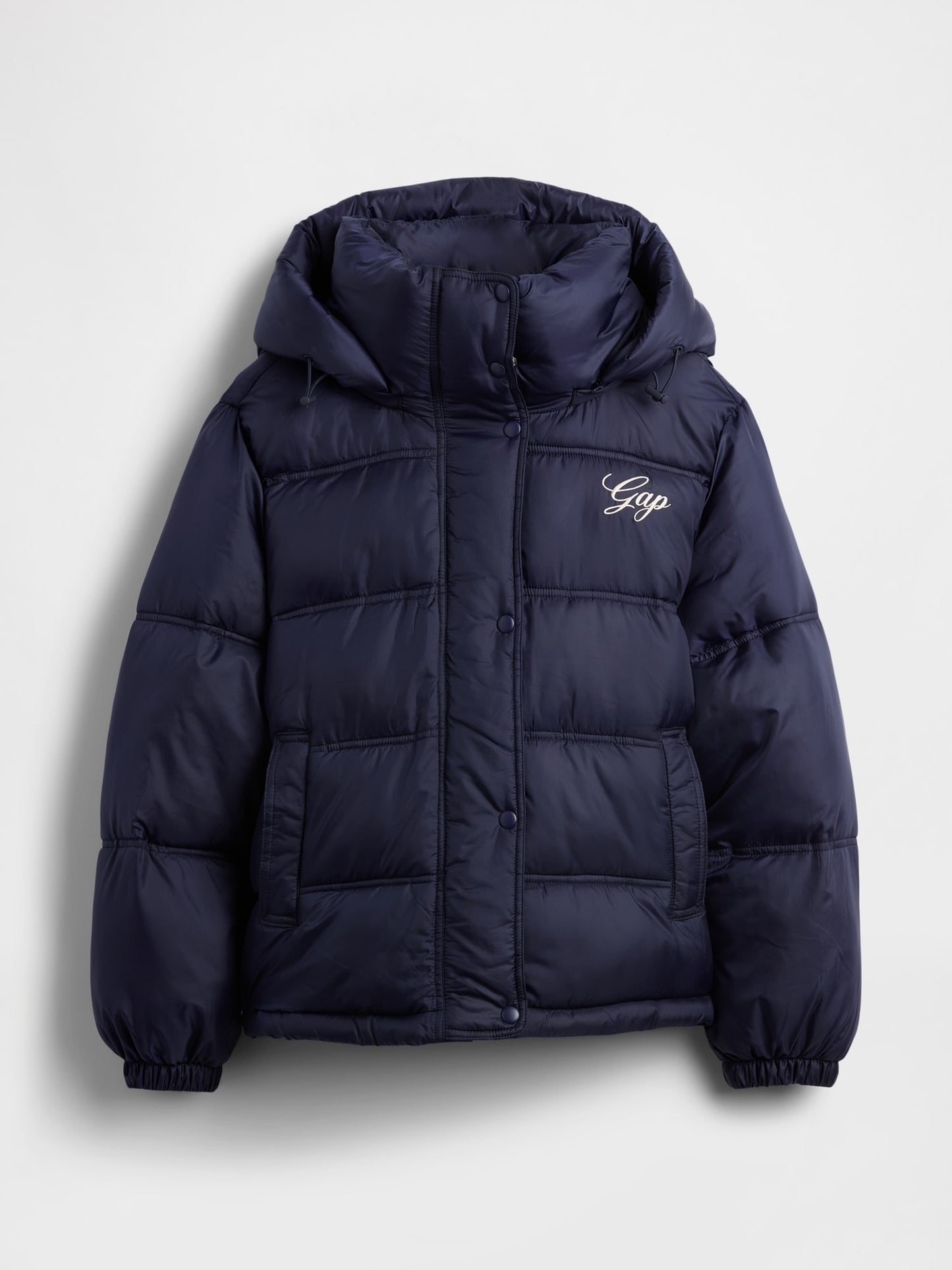 Lacivert Gap Logo Puffer Şişme Mont