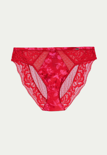 Peony Dantel Detaylı Ipek High Leg Külot