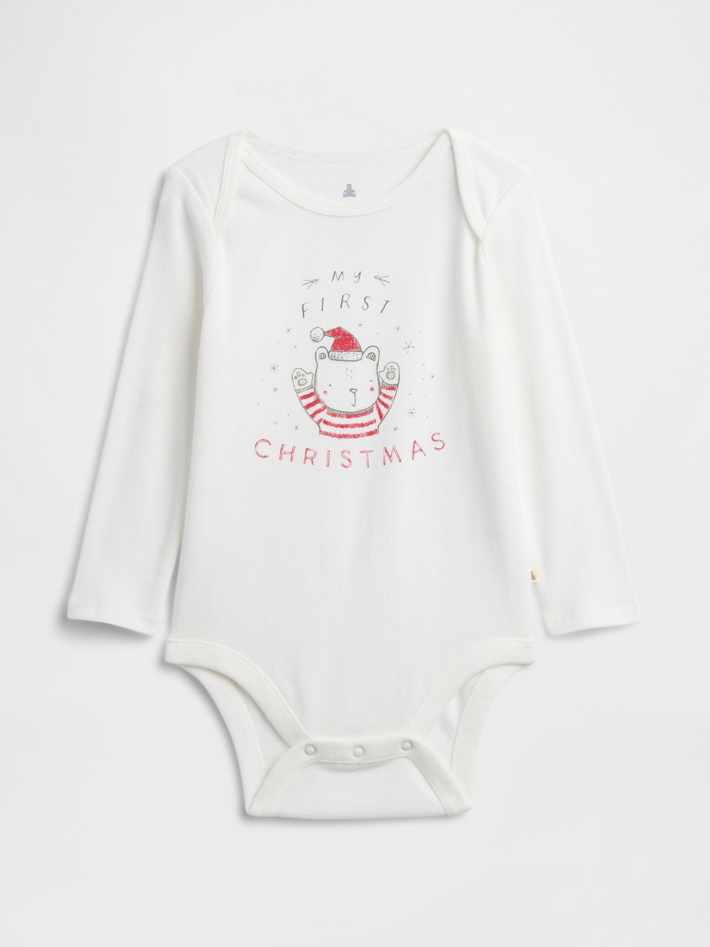 Beyaz Grafik Desenli Bodysuit