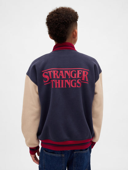 Lacivert Stranger Things Vintagesoft Varsity Sweatshirt
