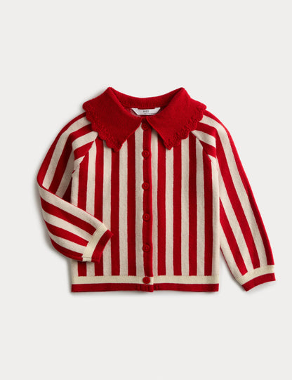 Candy Cane Çocuk Hırkası (1–8 Yaş)