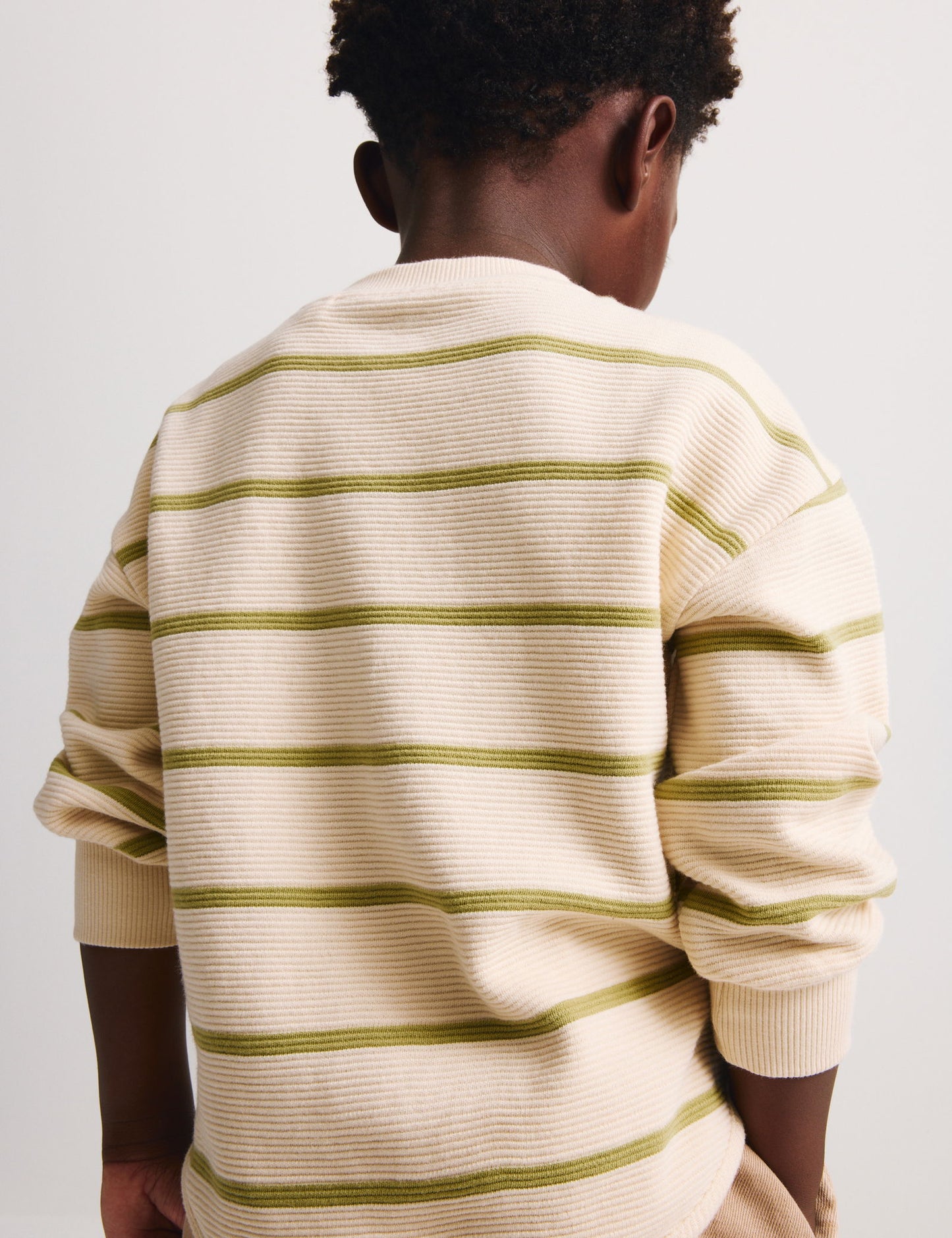 Saf Pamuklu Çizgili Dokulu Üst (1-8 Yaş)