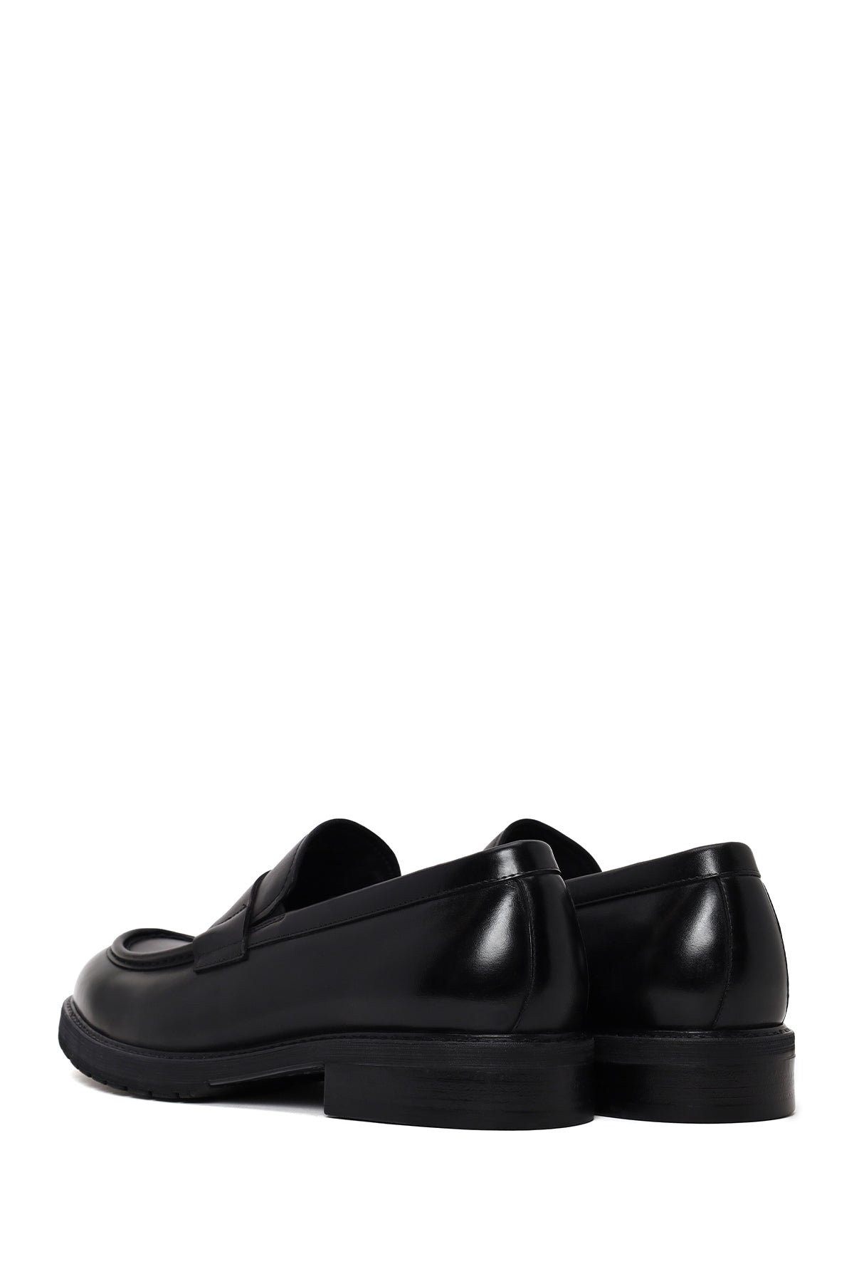 Erkek Siyah Deri Casual Loafer