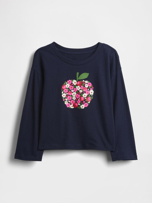 Lacivert Mix & Match Grafik Baskılı T-shirt