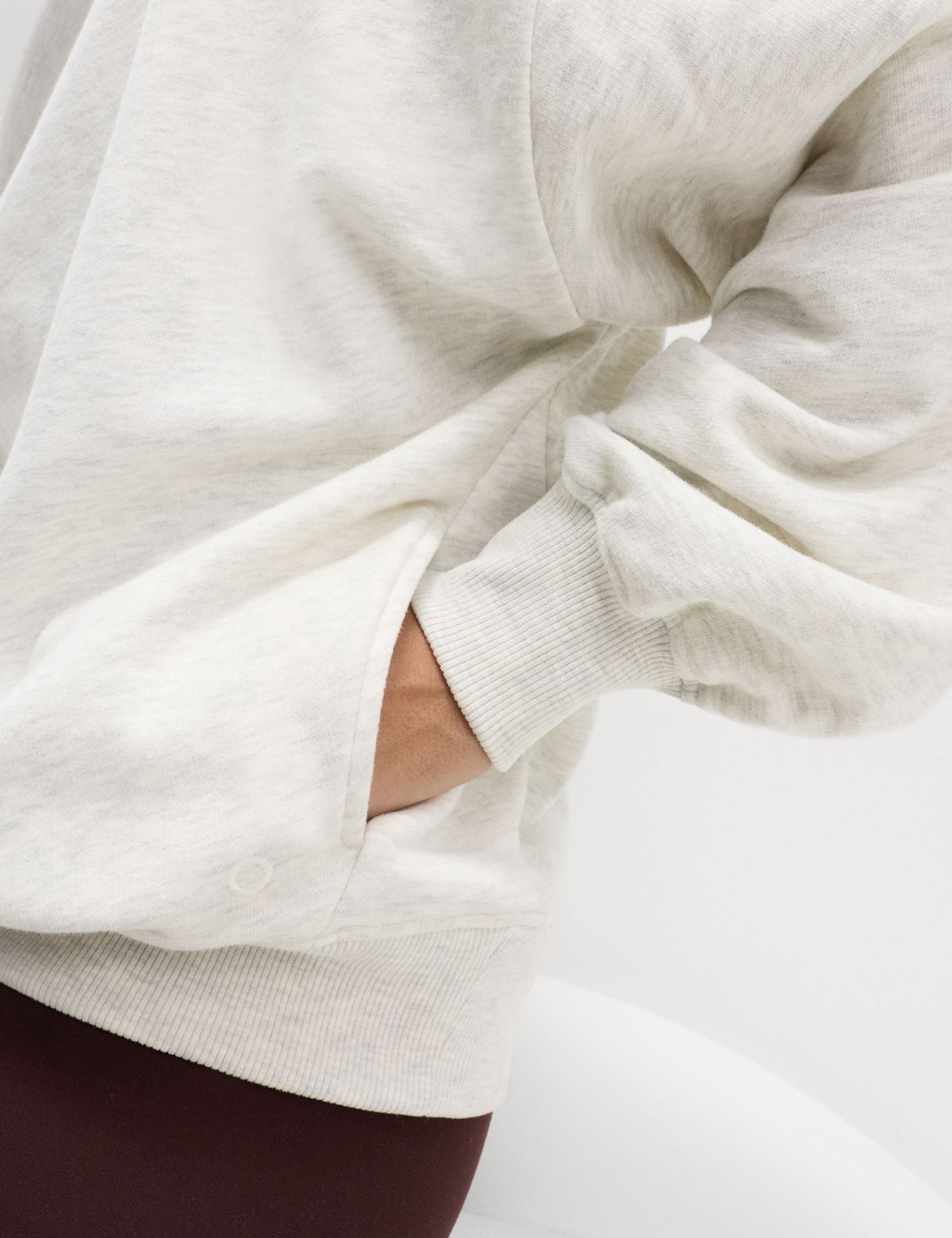 Goodmove Pamuk Karışımlı Yuvarlak Yaka Oversize Sweatshirt