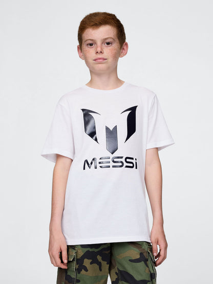 Beyaz Messi Grafik T-shirt