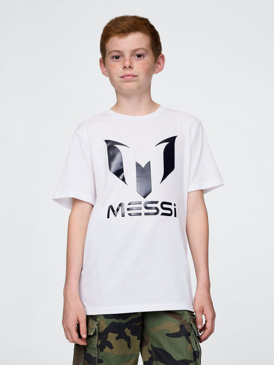 Beyaz Messi Grafik T-shirt