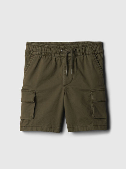 Haki Easy Pull-on Kargo Şort