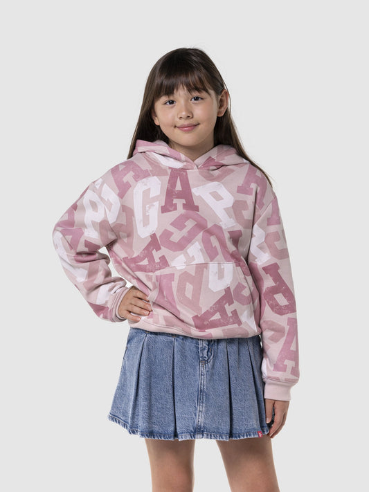 Pembe Gap Logo Relaxed Fleece Sweatshirt