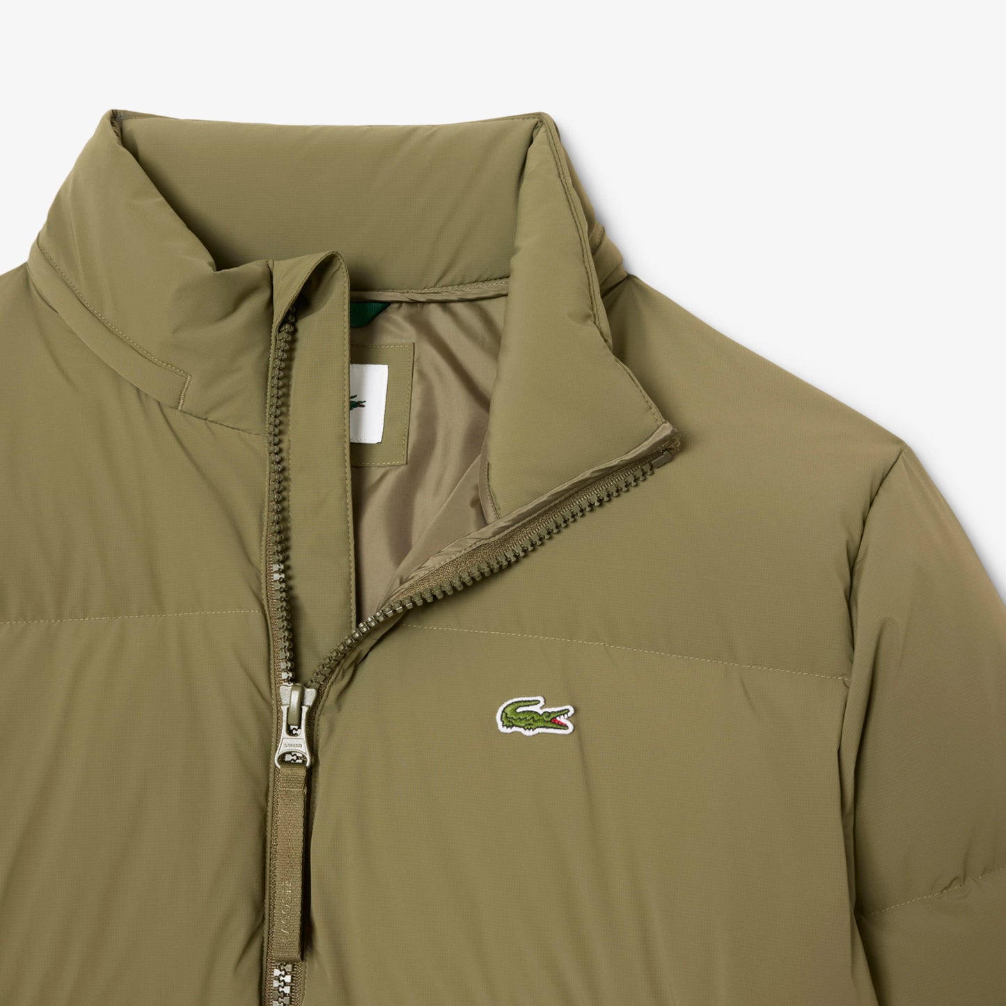 Lacoste Erkek Relaxed Fit Kapüşonlu Haki Mont
