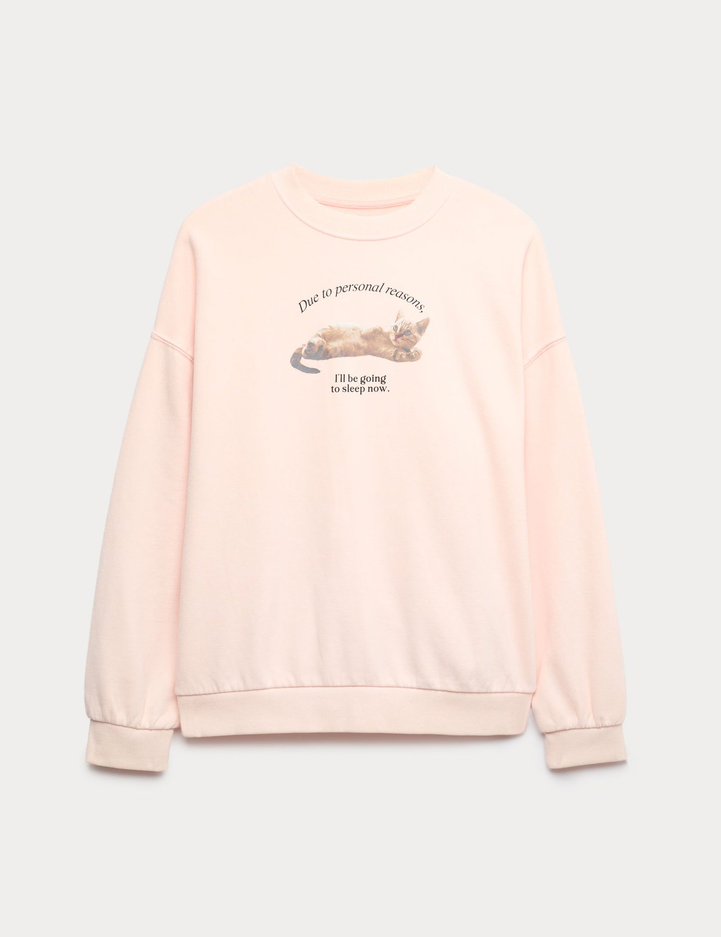 Oversize Desenli Sweatshirt