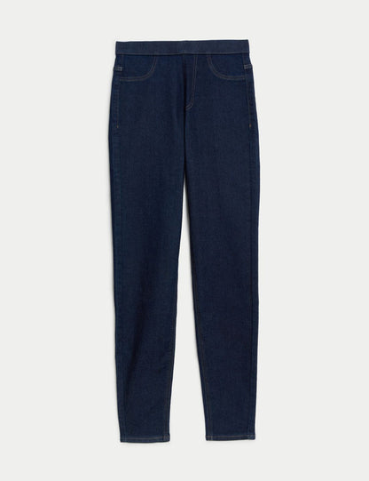 Yüksek Bel Jegging Jean Pantolon