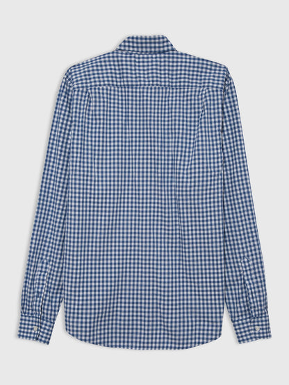 Mavi Streç Slim Fit Poplin Gömlek