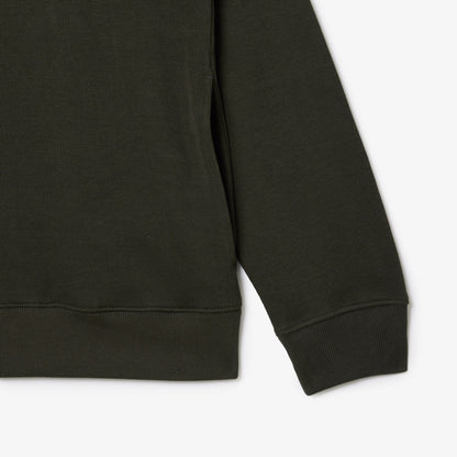 Lacoste Erkek Classic Fit Yarım Fermuarlı Haki Sweatshirt
